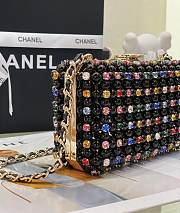 Kitlife Chanel Evening Bag Black Glass Pearls & Gold-Tone Metal Transparent SS 2023 - 11 x 17 x 7 cm - 2