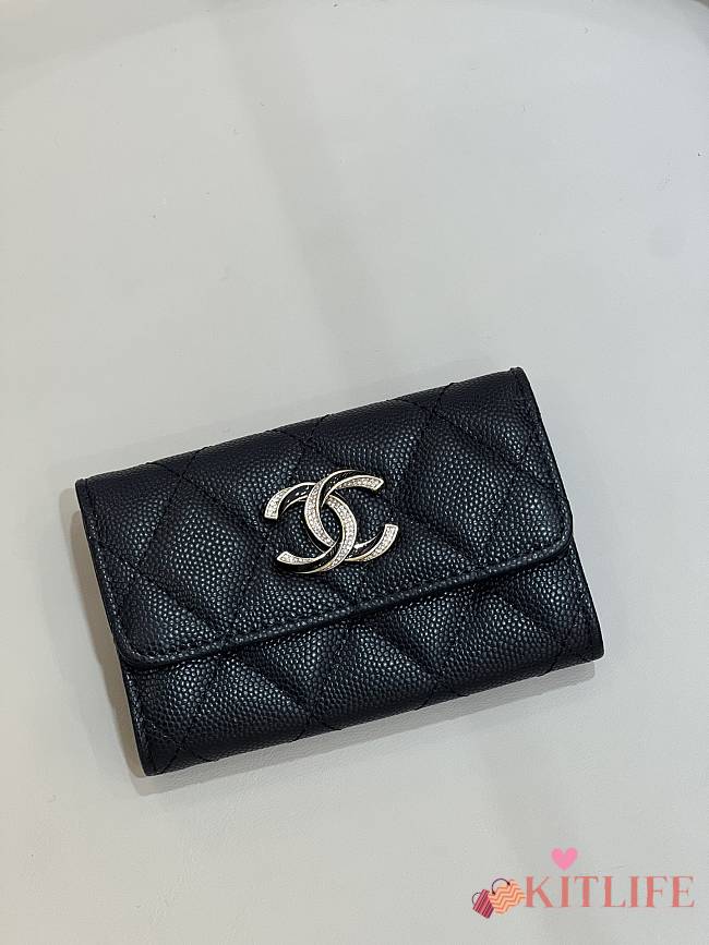 Kitlife Chanel Wallet Black SS 2023 - 11 x 8.5 x 3 cm - 1