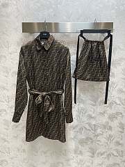 Kitlife FENDI Silk shirtdress - S/M/L - 1