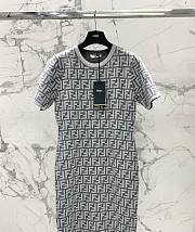 Kitlife FENDI Dress Grey wool dress - S/M/L - 1