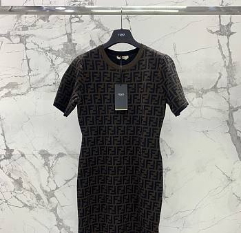 Kitlife FENDI Dress Brown wool dress - S/M/L