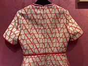 Kitlife Valentino Garavani red Toile Iconographe short-sleeve dress - S/M/L - 6