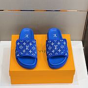 Kitlife Louis Vuitton Miami Mule Blue Monogram  - 3