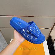 Kitlife Louis Vuitton Miami Mule Blue Monogram  - 5