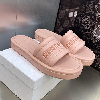 KITLIFE DIOR EVERY-D SLIDE pink Embossed Lambskin