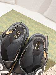 Kitlife GUCCI Logo leather sandals Black  - 4