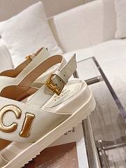 Kitlife GUCCI Logo leather sandals White - 5