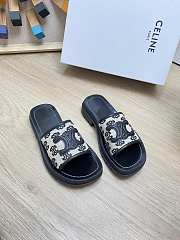 KITLIFE CLEA TRIOMPHE SLIDE IN TRIOMPHE STAMPED CANVAS & CALFSKIN BLACK / BEIGE - 1