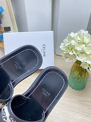 KITLIFE CLEA TRIOMPHE SLIDE IN TRIOMPHE STAMPED CANVAS & CALFSKIN BLACK / BEIGE - 3