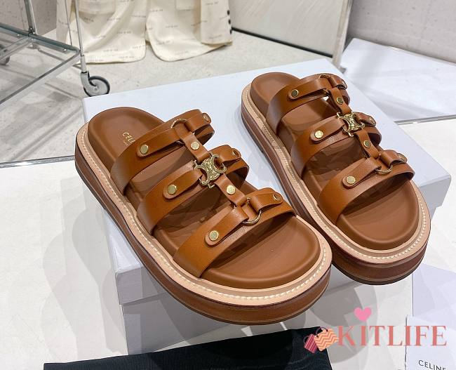 KITLIFE CELINE Tippi in calfskin - vegetal tanning Brown - 1