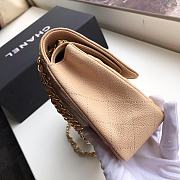 Kitlife Chanel Caviar leather Flap in beige with gold - 25 cm - 4