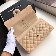 Kitlife Chanel Caviar leather Flap in beige with gold - 25 cm - 3