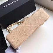 Kitlife Chanel Caviar leather Flap in beige with gold - 25 cm - 2