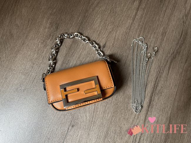 Kitlife Tiffany X Fendi Nano Baguette Charm Brown - 10 x 6 x 2.5 cm - 1