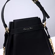 KITLIFE MEDIUM C'EST DIOR BAG Black CD-Embossed Calfskin - 24x10x24.5 cm  - 3
