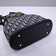 KITLIFE MEDIUM C'EST DIOR BAG Blue CD-Embossed Calfskin - 24x10x24.5 cm  - 3