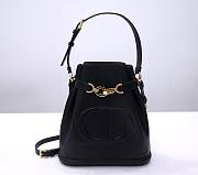 KITLIFE MEDIUM C'EST DIOR BAG Black CD-Embossed Calfskin - 24x10x24.5 cm  - 1