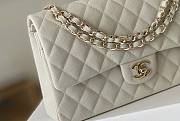 Kitlife Chanel Classic Flap Bag White - 25cm - 3