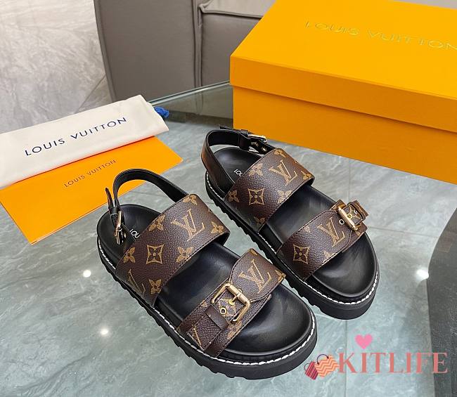 Kiltlife Louis Vuitton Brown Sandals  - 1