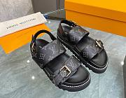 Kiltlife Louis Vuitton Black Sandals - 1