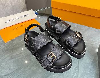 Kiltlife Louis Vuitton Black Sandals