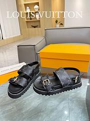 Kiltlife Louis Vuitton Black Sandals - 5