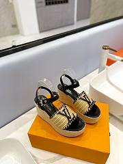 Kitlife Louis Vuitton Women Boundary Wedge Black - 1