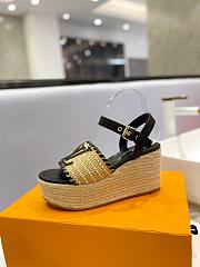 Kitlife Louis Vuitton Women Boundary Wedge Black - 4