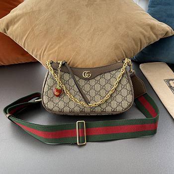 Kitlife GUCCI BAG OPHIDIA SMALL Beige and ebony GG Supreme canvas - 25 x 15 x 6 cm