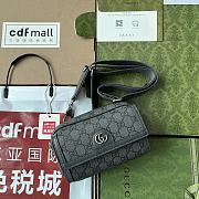 Kitlife OPHIDIA GG MINI BAG Gray and ebony GG Supreme canvas - 20 x 12.5 x 9 cm - 1