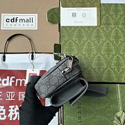 Kitlife OPHIDIA GG MINI BAG Gray and ebony GG Supreme canvas - 20 x 12.5 x 9 cm - 6