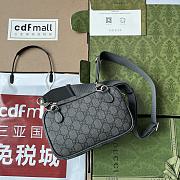 Kitlife OPHIDIA GG MINI BAG Gray and ebony GG Supreme canvas - 20 x 12.5 x 9 cm - 4