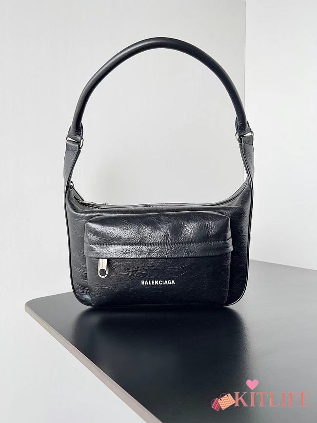 Kiltife BALENCIAGA Medium Raver bag Bkack lambskin - 29 x 18 x 11 cm - 1