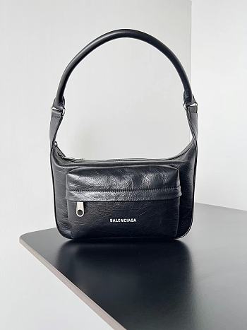 Kiltife BALENCIAGA Medium Raver bag Bkack lambskin - 29 x 18 x 11 cm