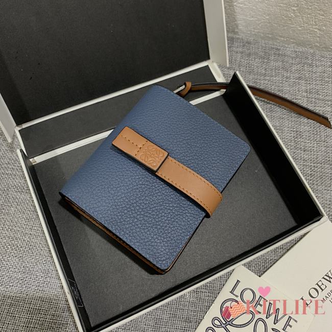 Kitlife Loewe compact zip wallet Blue - 10 x 9 x 3 cm - 1