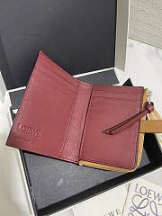 Kitlife Loewe compact zip wallet Brown - 10 x 9 x 3 cm - 3