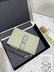 Kitlife Loewe compact zip wallet Green - 10 x 9 x 3 cm - 2