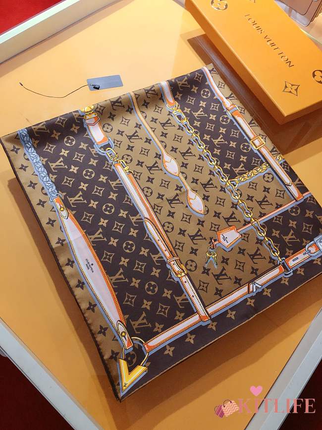 Kitlife Louis vuitton Monogram Confidential Square Brown 90 - 90X90cm - 1