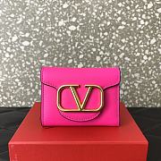 Kitlife Valentino Garavani VLogo-plaque cardholder Pink - 10 cm - 1