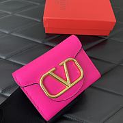 Kitlife Valentino Garavani VLogo-plaque cardholder Pink - 10 cm - 2