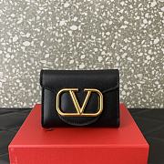 Kitlife Valentino Garavani VLogo-plaque cardholder Black - 10 cm - 1