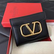 Kitlife Valentino Garavani VLogo-plaque cardholder Black - 10 cm - 5