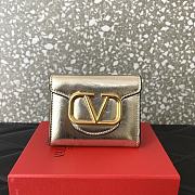 Kitlife Valentino Garavani VLogo-plaque cardholder Gold - 10 cm - 1
