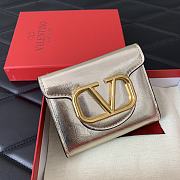 Kitlife Valentino Garavani VLogo-plaque cardholder Gold - 10 cm - 4
