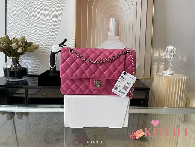 Kitlife Chanel flap bag Lambskin Pink - 25 cm - 1