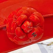 Kitlife Chanel CF flap red patent rose leather bag - 22 cm - 6