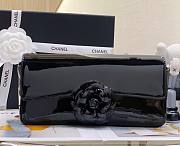 Kitlife Chanel CF flap black patent bag leather bag - 22 cm - 1