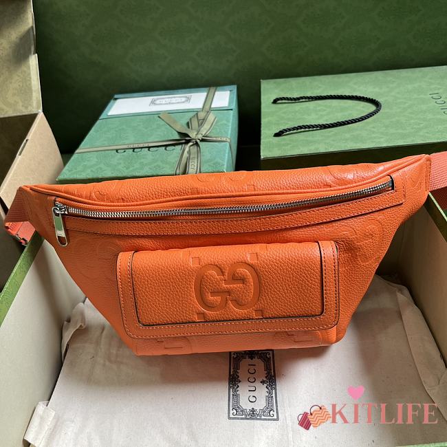 KITLIFE JUMBO GG BELT BAG ORANGE 2023 collection - 28 x 18 x 8 cm - 1