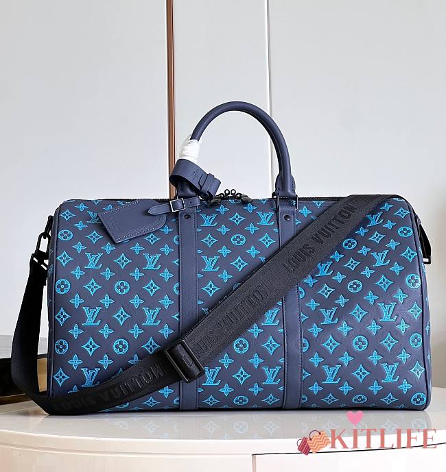 Kitlife Louis Vuitton Keepall Bandoulière 50 Blue - 50 x 29 x 23 cm - 1