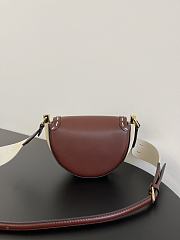 Kitlife Fendi Moonlight Shoulder Bag Brown Leather - 21 x 9 x 14 cm - 3